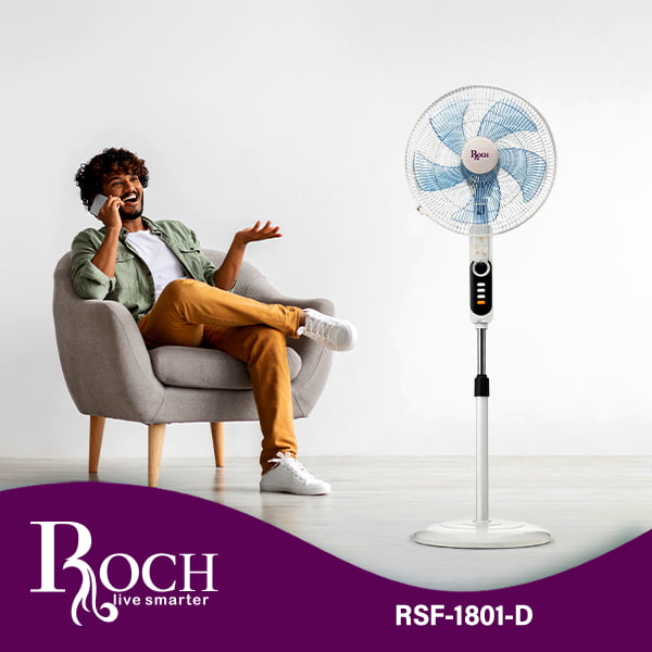 Ventilo ROCH 18″ Pedestal Fan (RSF-1801-D)