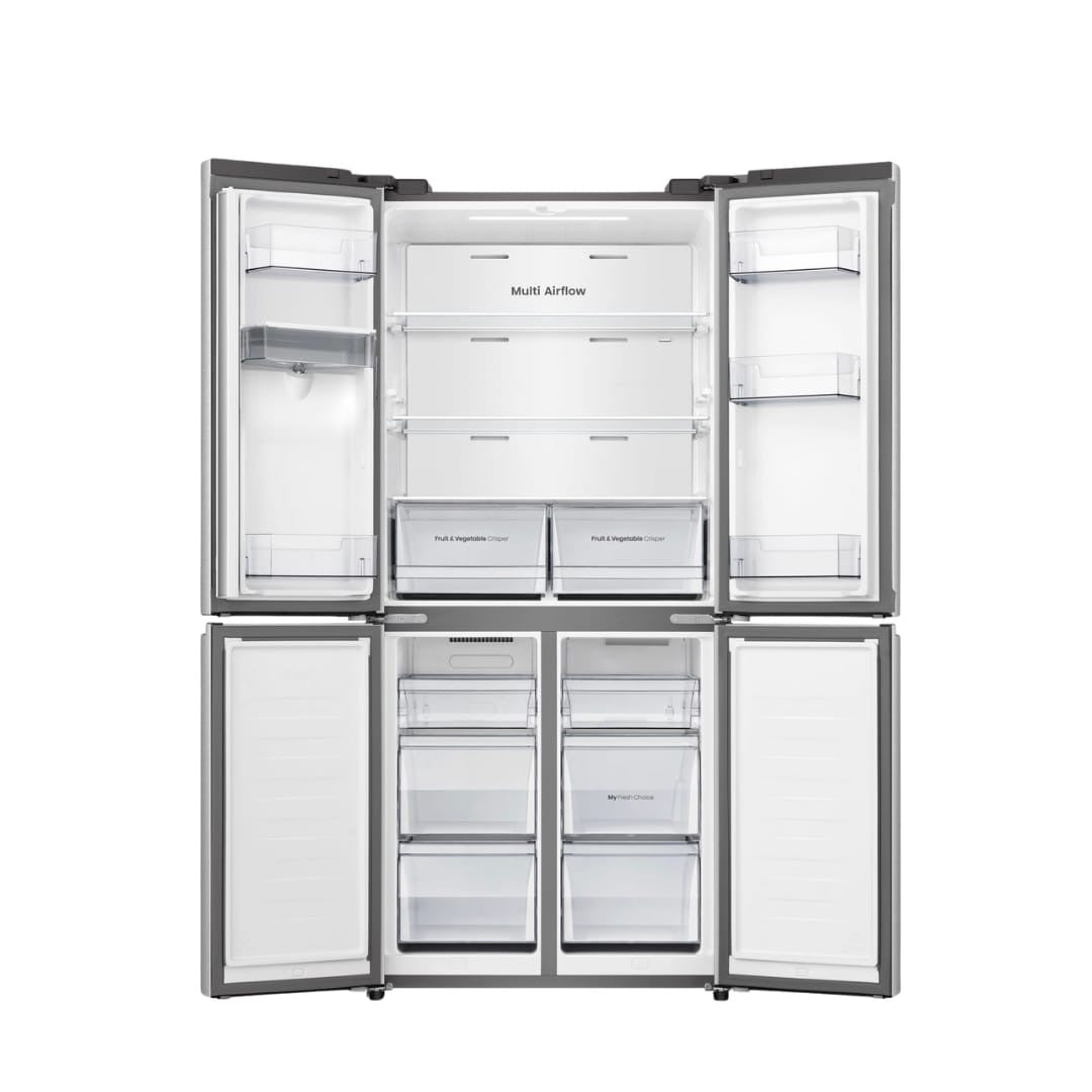 REFRIGERATEUR HISENSE SIDE BY SIDE 4PORTES
470LITRES AVEC FONTAINE INVERTER INOX
RQ61WC4SA