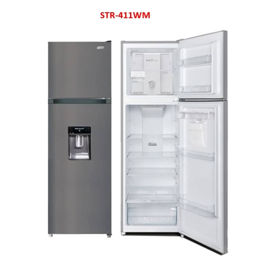 Nom produit
REFRIGERATEUR SMART TECHNOLOGY 2PORTES
AVEC FONTAINE STR411 WM