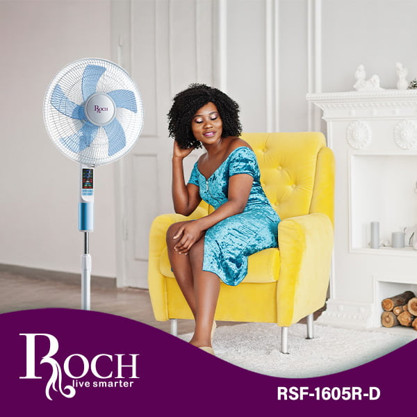 Ventilo ROCH Pedestal Fan With Remote Control (RSF-1605R-D)