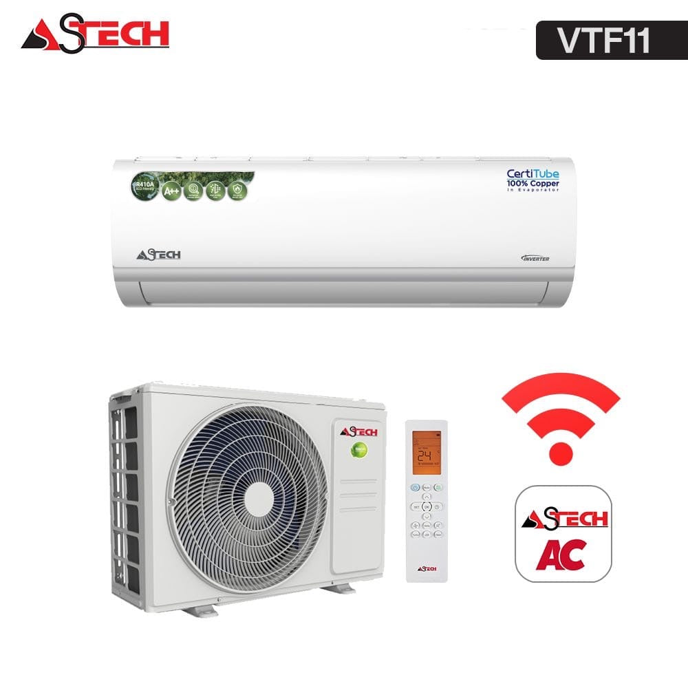 SPLIT ASTECH 12000BTU INVERTER +WIFI 1.5cv
12VTF111