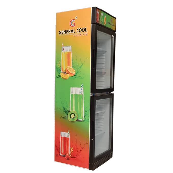 REFRIGERATEUR GENERAL COOL VERTICAL
2PORTES 385LITRES VITRINE 385D2