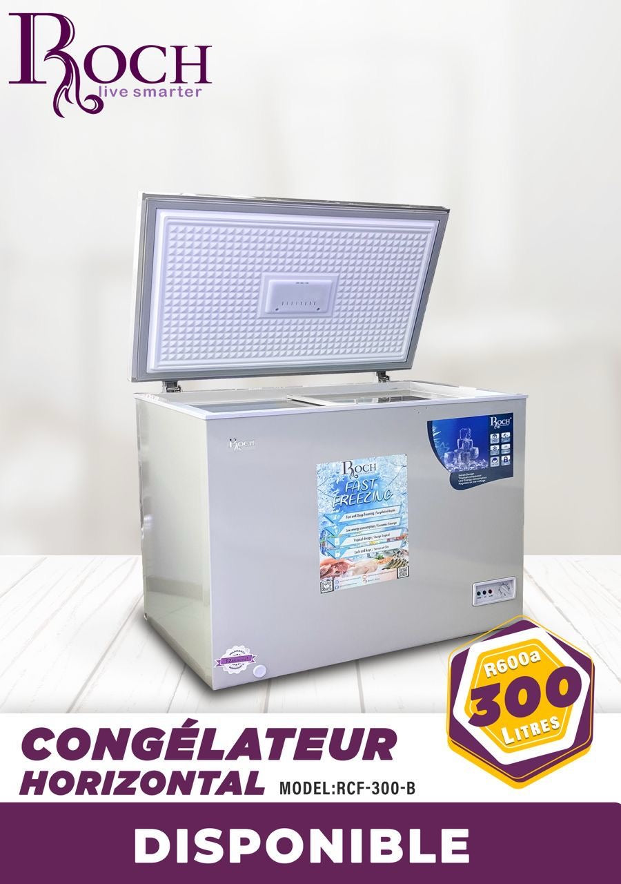 CONGELATEUR ROCH HORIZONTAL 300LITRES
GRIS RCF300B
