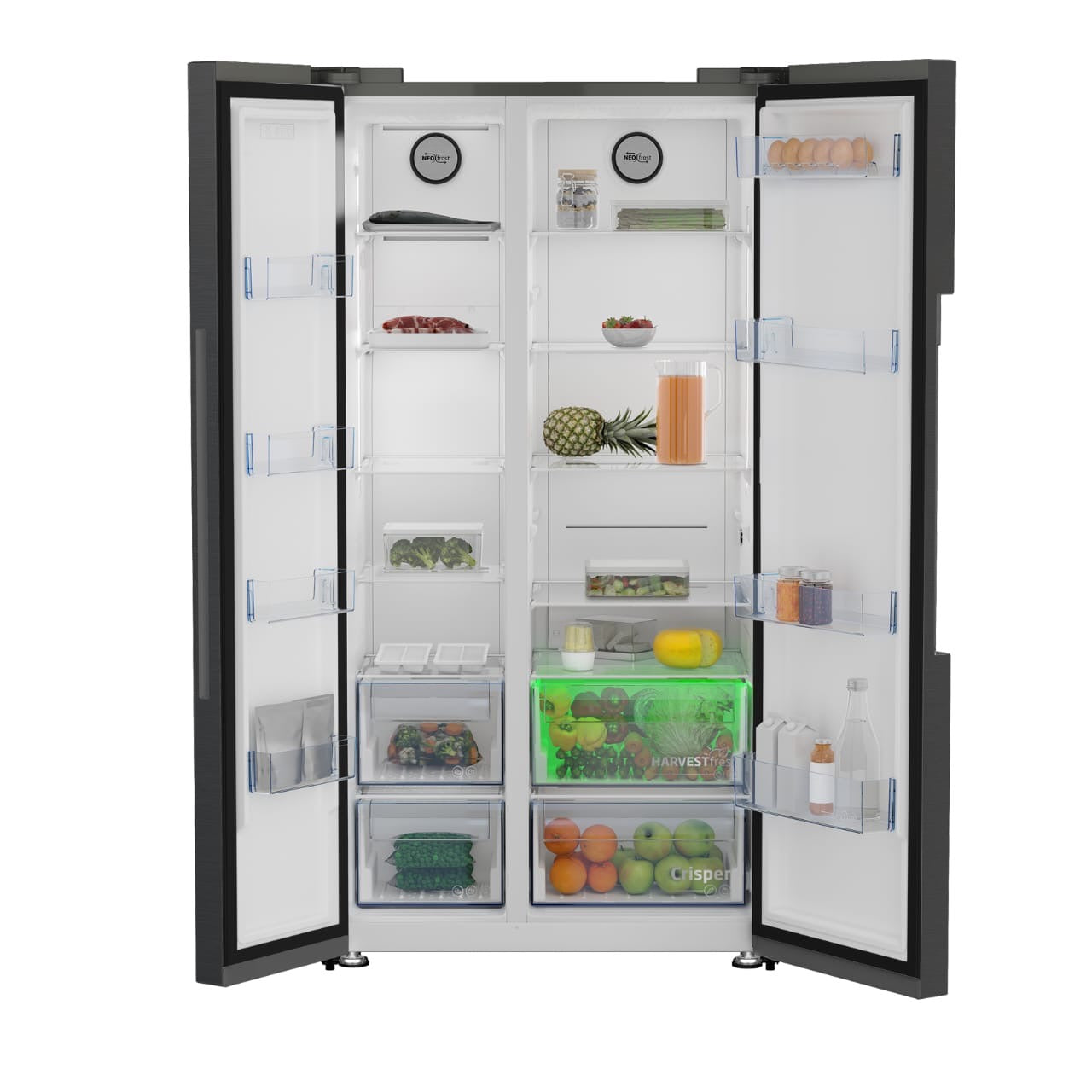 REFRIGERATEUR BEKO SIDE BY SIDE 2PORTES
640LITRES A++ GN164022XBR