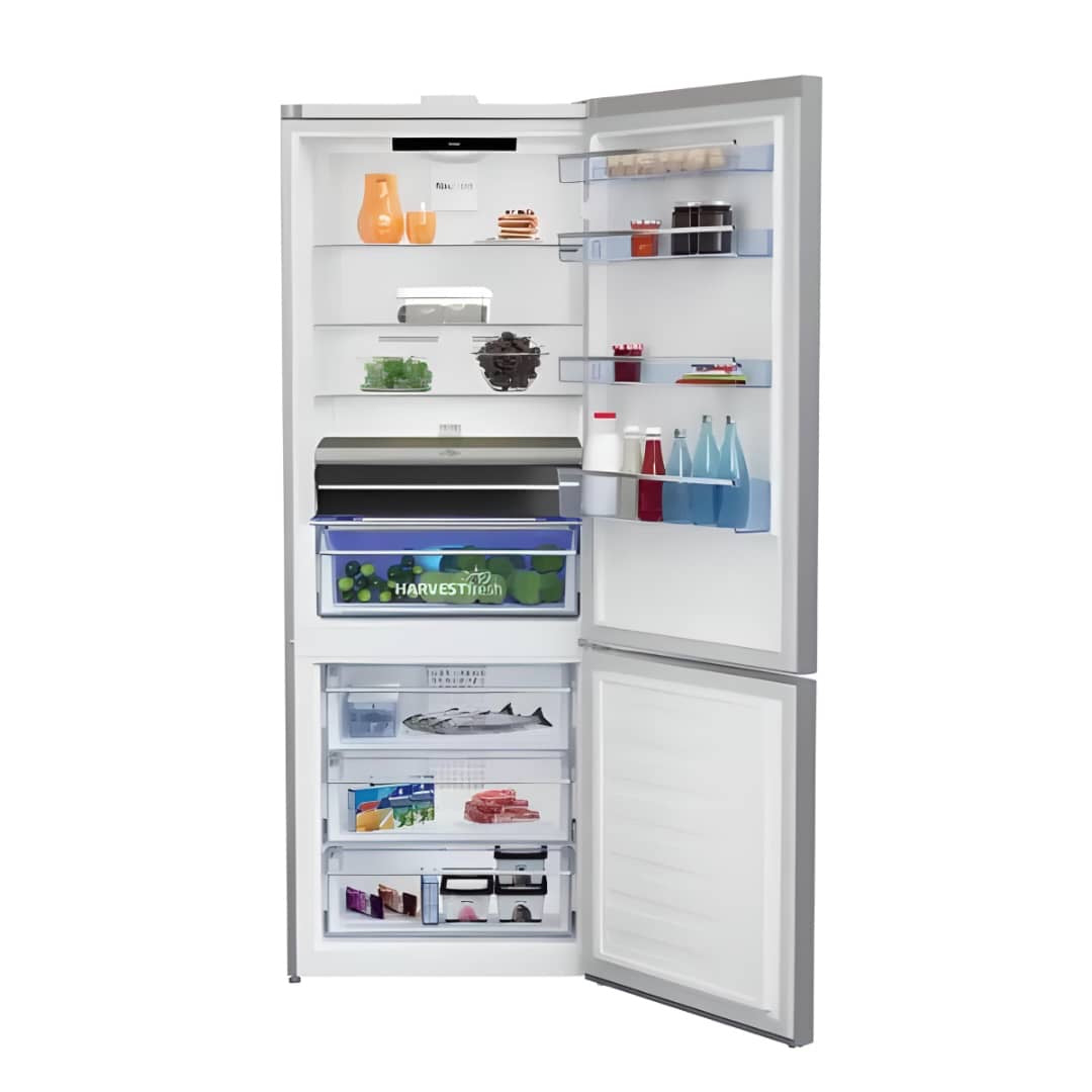 REFRIGERATEUR BEKO COMBINE 3TIROIRS
560LITRES NOFROST PRENIUM GRIS RCNE560