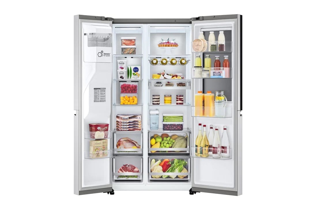 REFRIGERATEUR LG SIDE BY SIDE KNOCK
KNOCK AVEC FONTAINE GRIS GCX257CSES