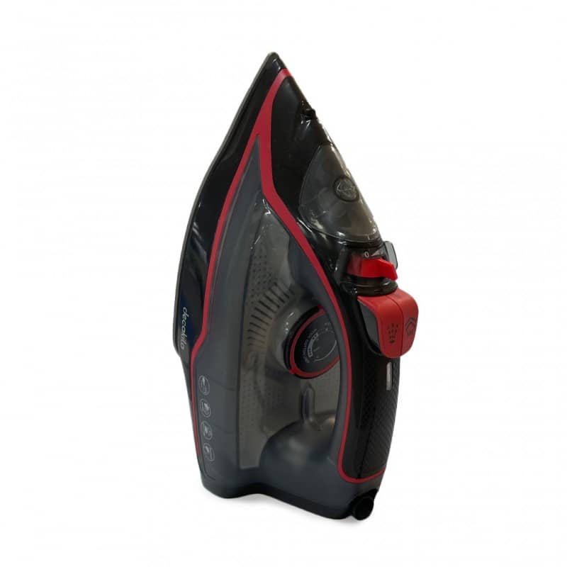 Fer à repasser DECAKILA KEEB001W – 2400W, semelle antiadhésive, couleur noire, vapeur puissante, design ergonomique.