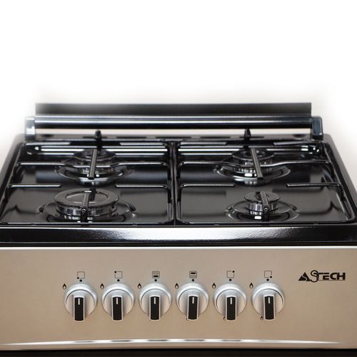 CUISINIERE ASTECH 4FEUX 60X60 A GAZ AVEC
FOUR A GAZ GRIS CK6OLDRM