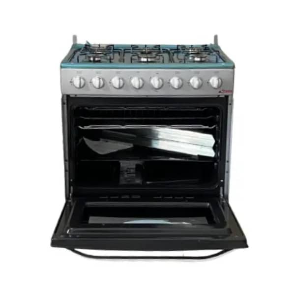 CUISINIERE ASTECH 6FEUX 80X60 A GAZ AVEC
FOUR A GAZ INOX CIS86MS