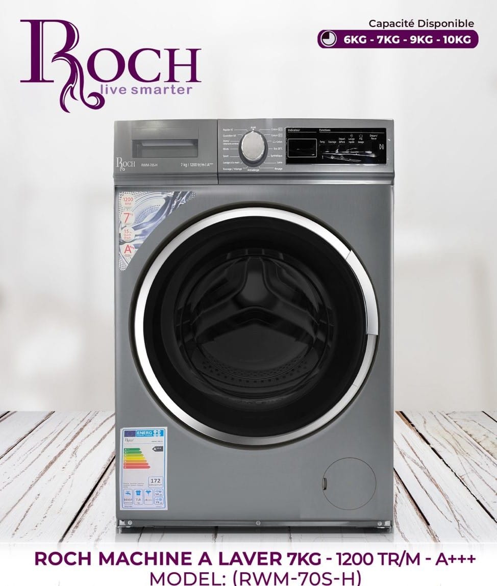 MACHINE A LAVER ROCH 7KG A+++GRIS
RWM70SH