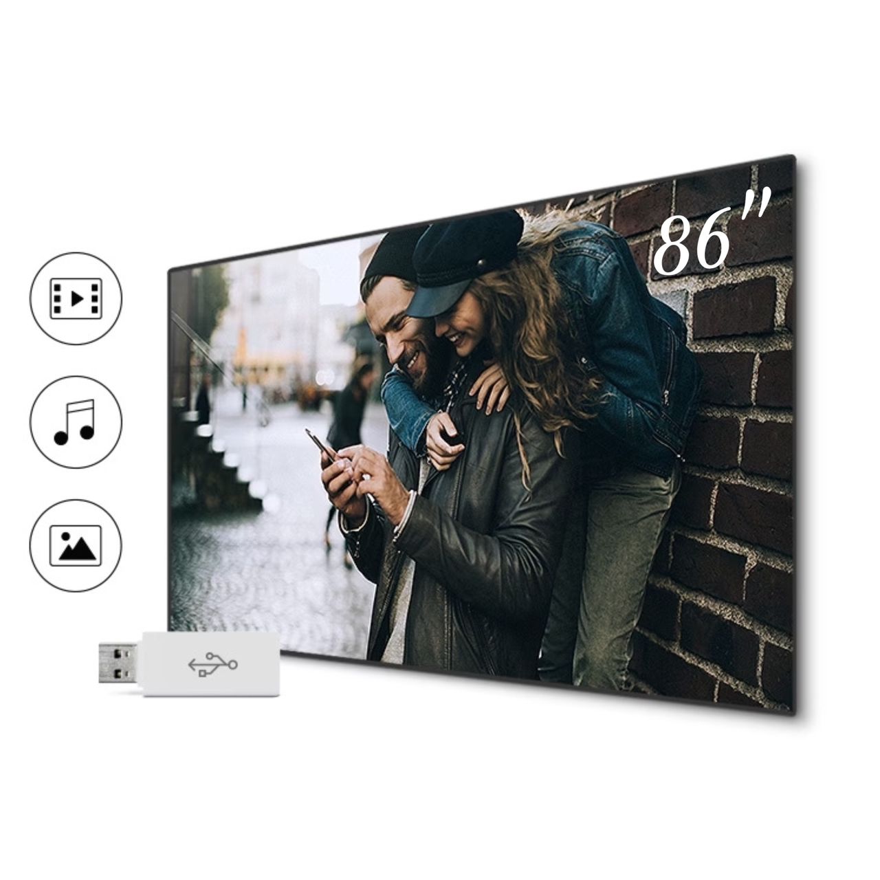 TÉLÉVISEUR SMART TECHNOLOGY 86" SMART
ANDROID UHD 4K STT8698K