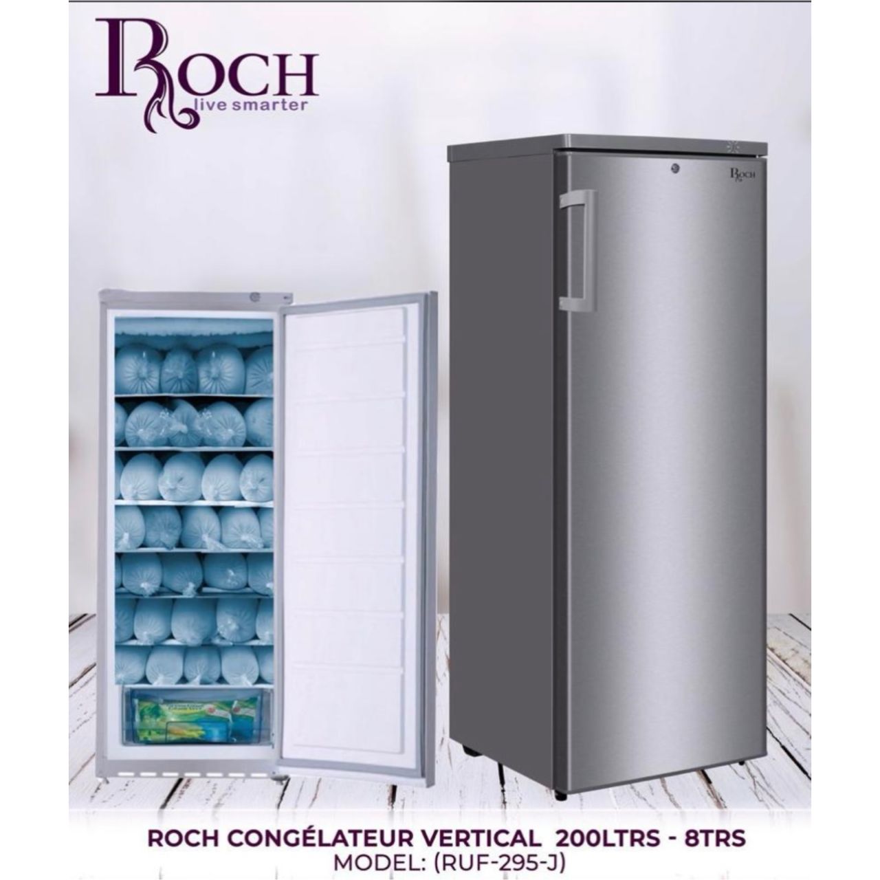 CONGELATEUR ROCH VERTICAL 8TIROIRS
PLAQUE ALUMINIUM GRIS RUF295J