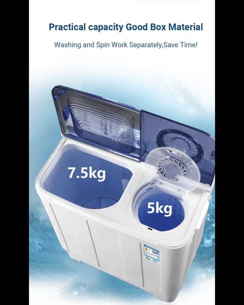 MACHINE A LAVER HISENSE 7KG SEMI
AUTOMATIQUE TWINTUB WSQB753W