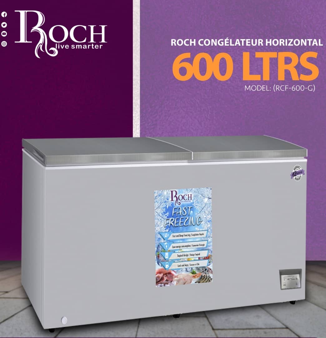 CONGELATEUR ROCH HORIZONTAL 600LITRES
GRIS RCF600G