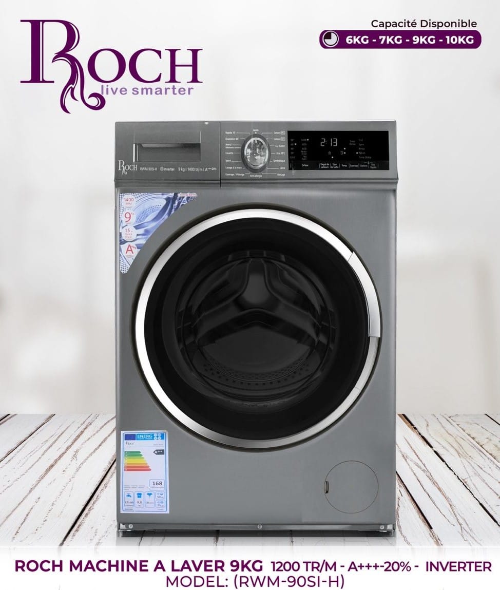 MACHINE A LAVER ROCH 9KG INVERTER A+++
GRIS RWM90SIH