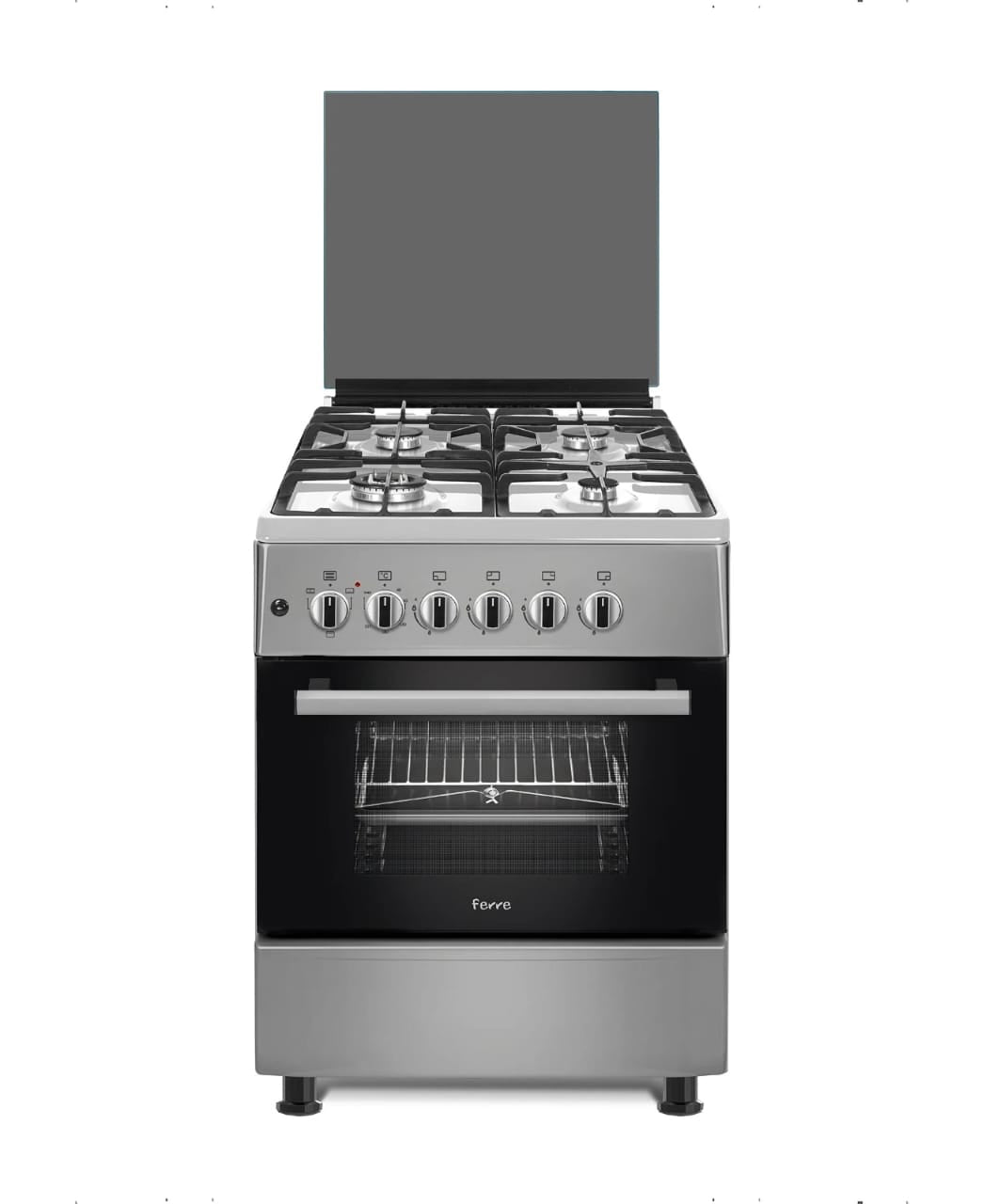 CUISINIERE FERRE 4FEUX 60X60 INOX F6S40G2