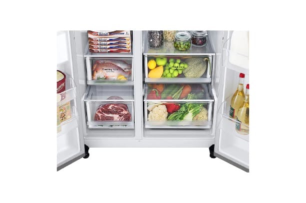 REFRIGERATEUR LG SIDE BY SIDE 2PORTES GRIS
GCB257 JLYL