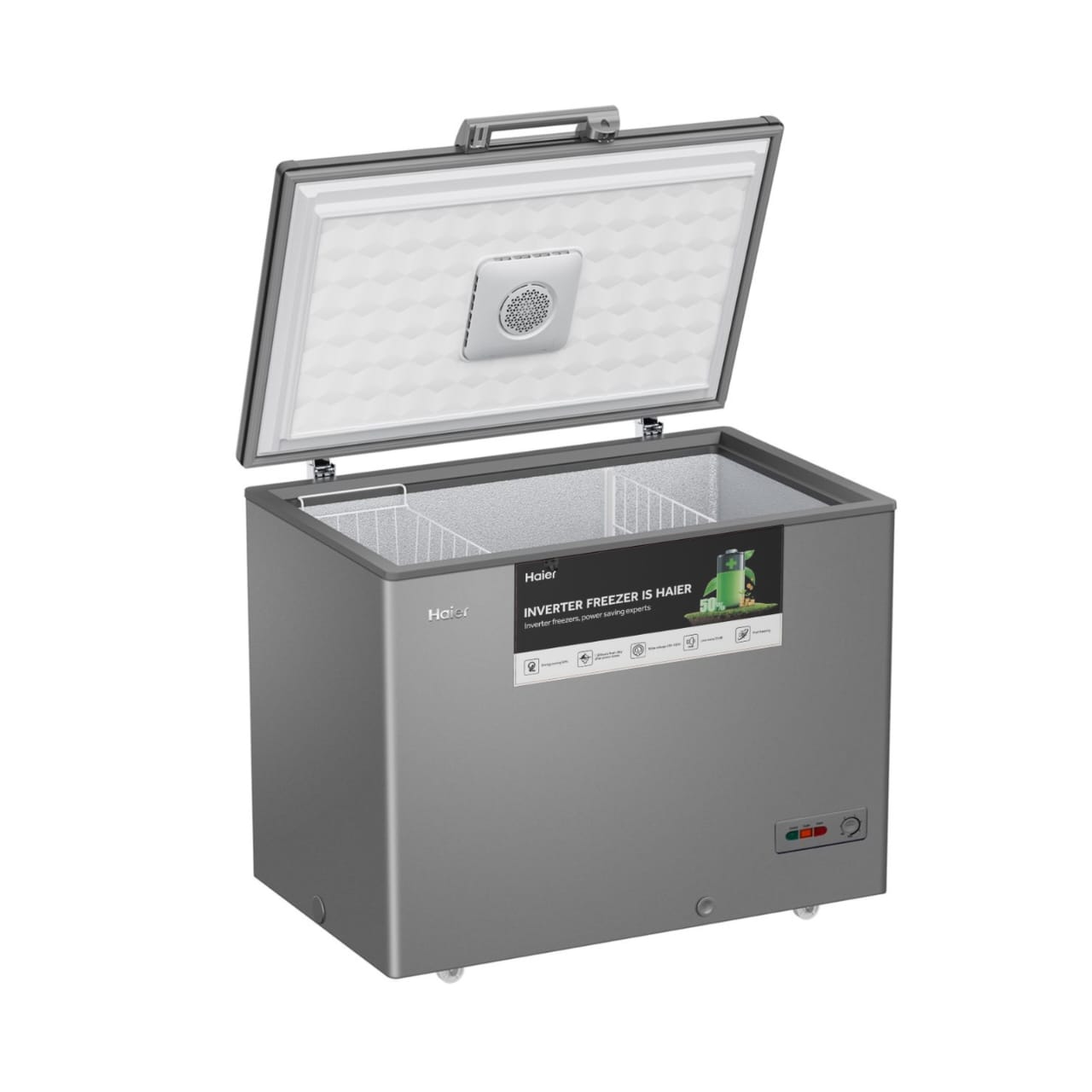 CONGELATEUR HAIER HORIZONTAL 450LITRES
INVERTER GRIS 368VS