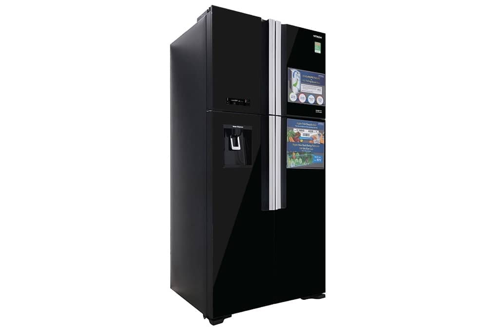 REFRIGERATEUR HITACHI 4PORTES 550LITRES
AVEC FONTAINE NOIR RW690P7PB