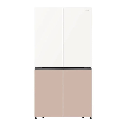 REFRIGERATEUR HISENSE SIDE BY SIDE 4PORTES
560LITRES VERRE COLORE RC73WC4SW