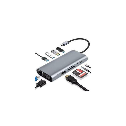 Partagez ce produit    ADAPTATEUR USB 3.0 TYPE C VERS HDTV 4K 11 EN 1