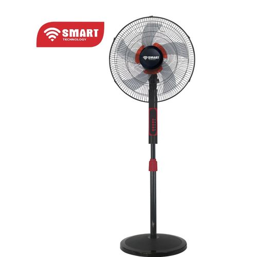 SMART TECHNOLOGY Ventilateur 18" - 65W - STV-B1869C - 5 Hélices - Rouge / Noir - Garantie 1 Mois