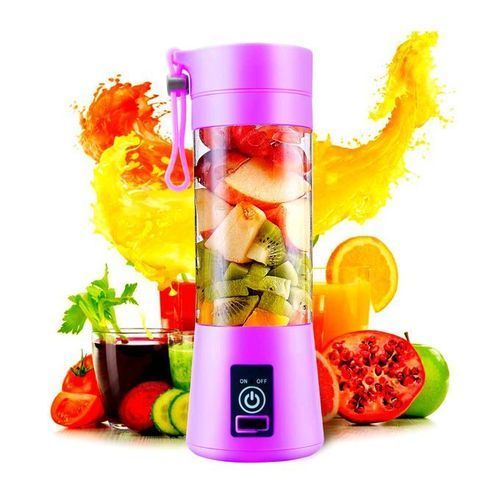 Mini Mixeur de Fruits Portable électrique Rechargeable avec USB - 380ml - Mauve