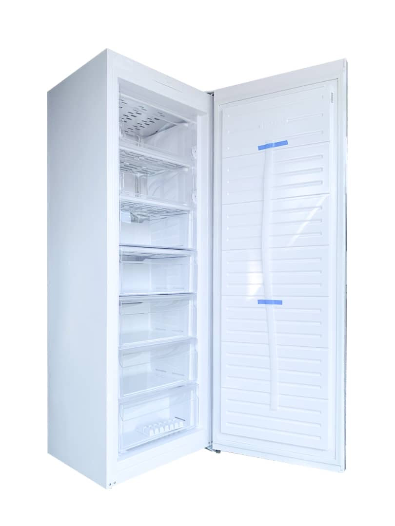 CONGELATEUR OCEAN VERTICAL 377LITRES
7TIROIRS PLAQUE ALUMINIUM BLANC
CVKT377TA+