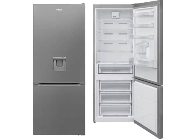 REFRIGERATEUR FINIX COMBINE 3TIROIRS 468LITRES + DIST D'EAU GRIS GT/SN 383W