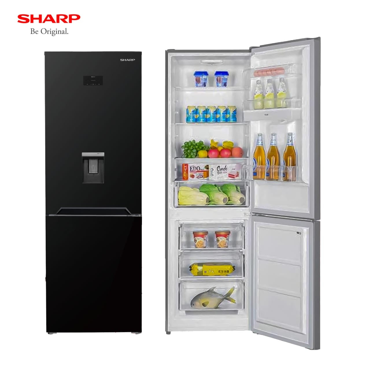 REFRIGERATEUR SHARP COMBINE 3TIROIRS
NOIR SJBG415D