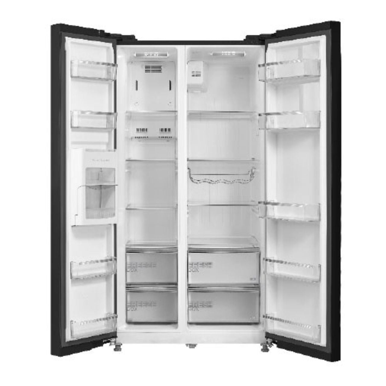 REFRIGERATEUR MIDEA SIDE BY SIDE 2PORTES
710LITRES NOIR 710FGF22