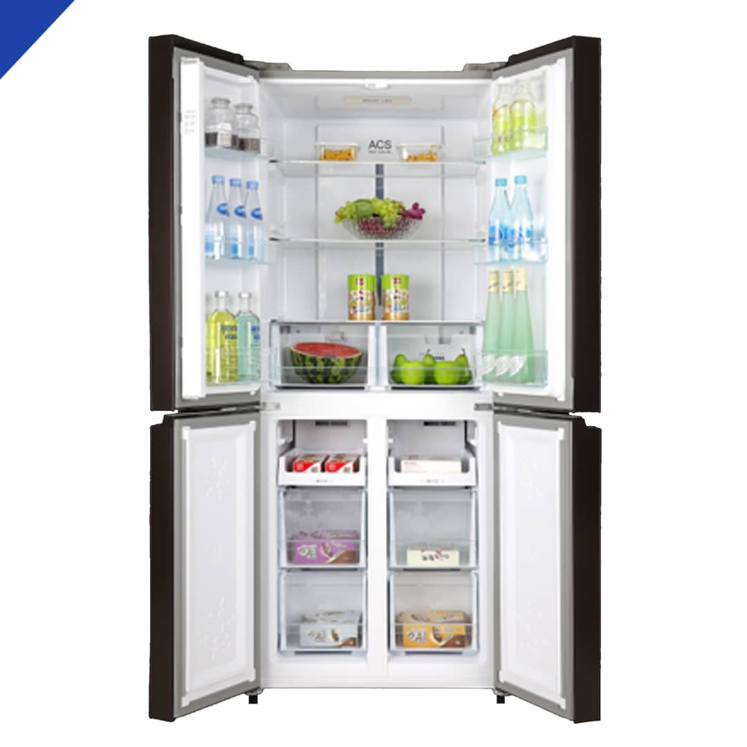 REFRIGERATEUR ENDURO SIDE BY SIDE 4PORTES
400LITRES A+ GRIS SBS395MP75X