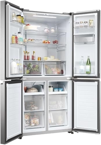 REFRIGERATEUR HAIER SIDE BY SIDE 4PORTES
AVEC FONTAINE GRIS CHR3818EWMM