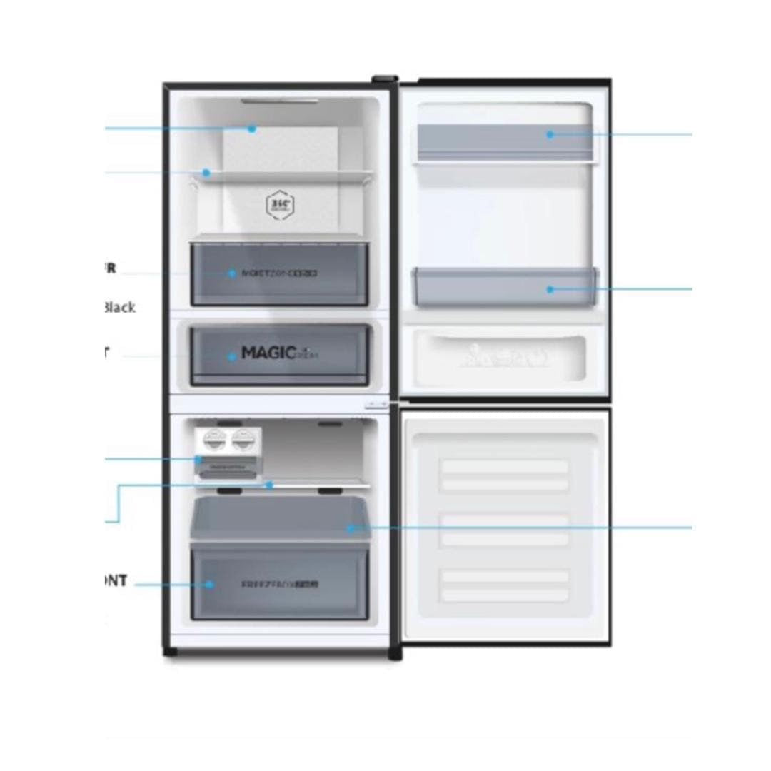 REFRIGERATEUR HAIER COMBINE 3TIROIRS NOIR
HRFIVB298VN