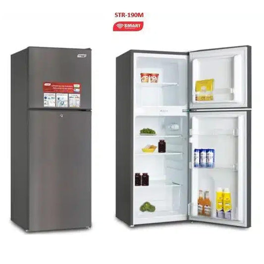 REFRIGERATEUR SMART TECHNOLOGY 2PORTES
160LITRES GRIS STR190M