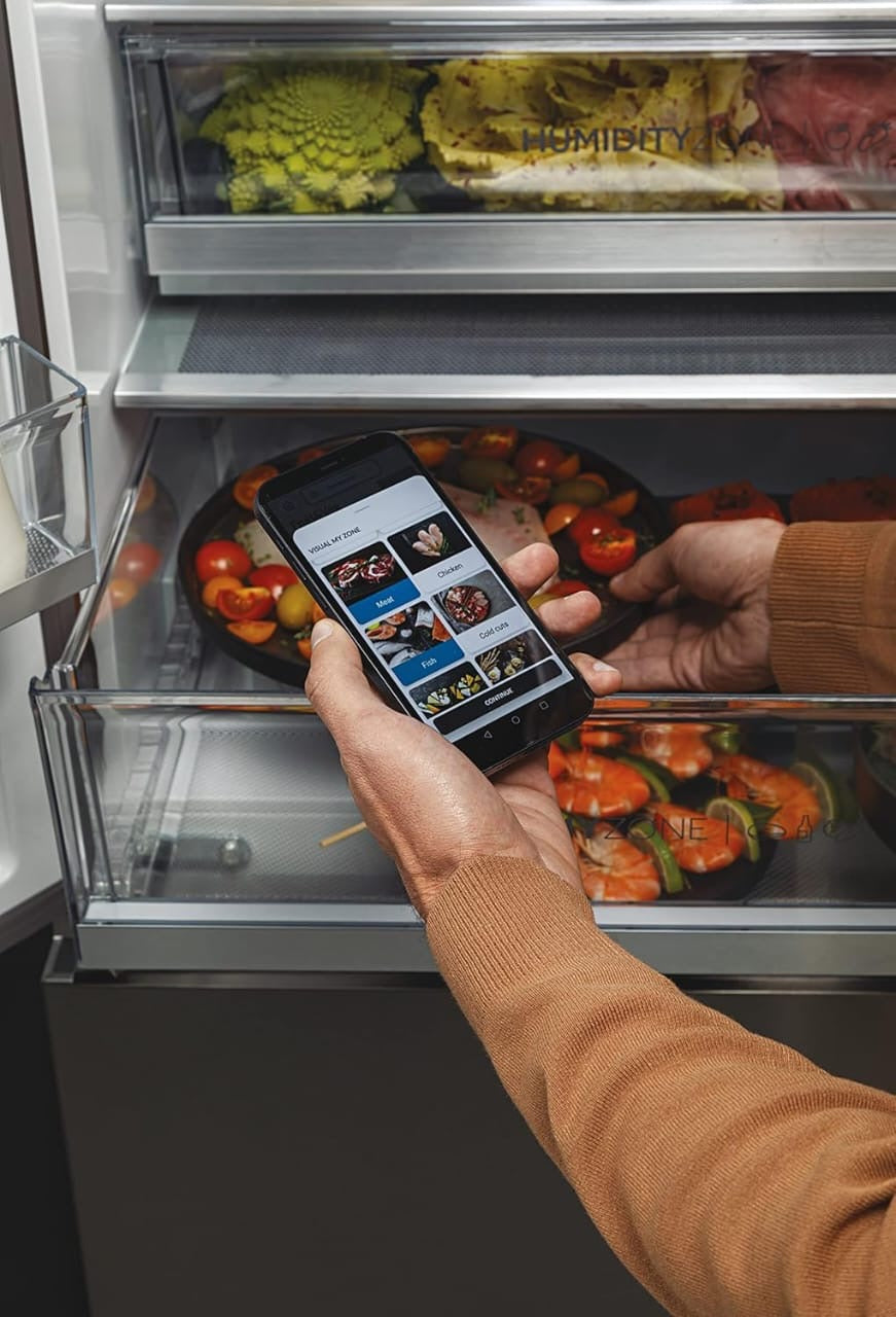 REFRIGERATEUR HAIER SIDE BY SIDE 4PORTERS
477LITRES AVEC FONTAINE GRIS
HFW7720EWMP