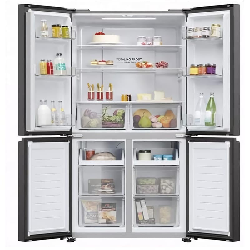 REFRIGERATEUR HAIER SIDE BY SIDE 4PORTES
GRIS HRF525MB
