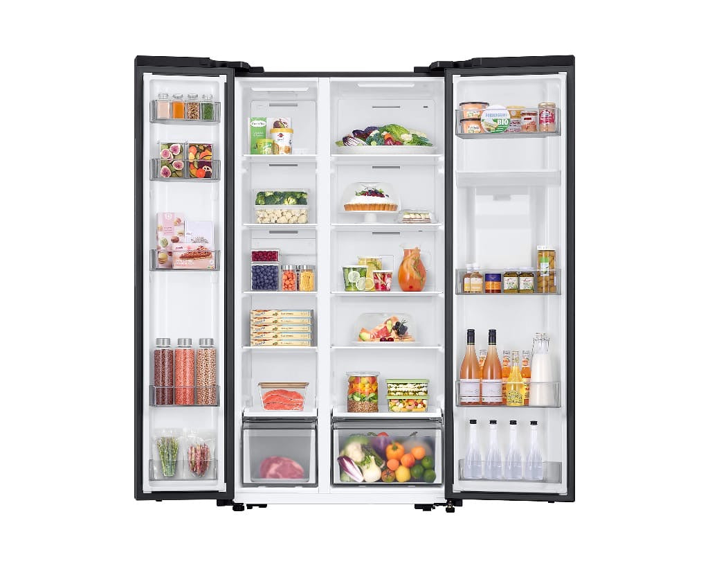 REFRIGERATEUR SAMSUNG SIDE BY SIDE
2PORTES AVEC FONTAINE 578L NOIR MAT
RS57DG4100B4