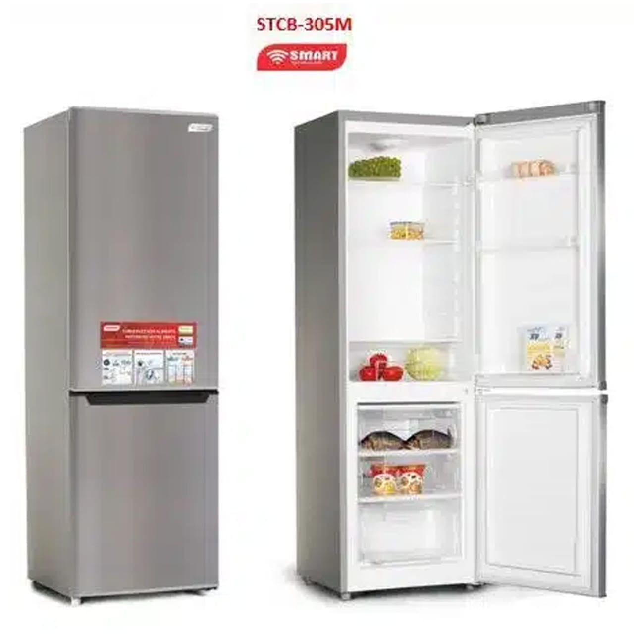 REFRIGERATEUR SMART TECHNOLOGY COMBINE
3TIROIRS 270LITRES GRIS STCB 305M