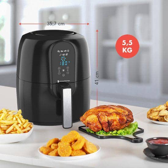 AIR FRYER DECAKILA A AIR DIGITAL 2PIECES
2,2LITRES NOIR KEEC035B
