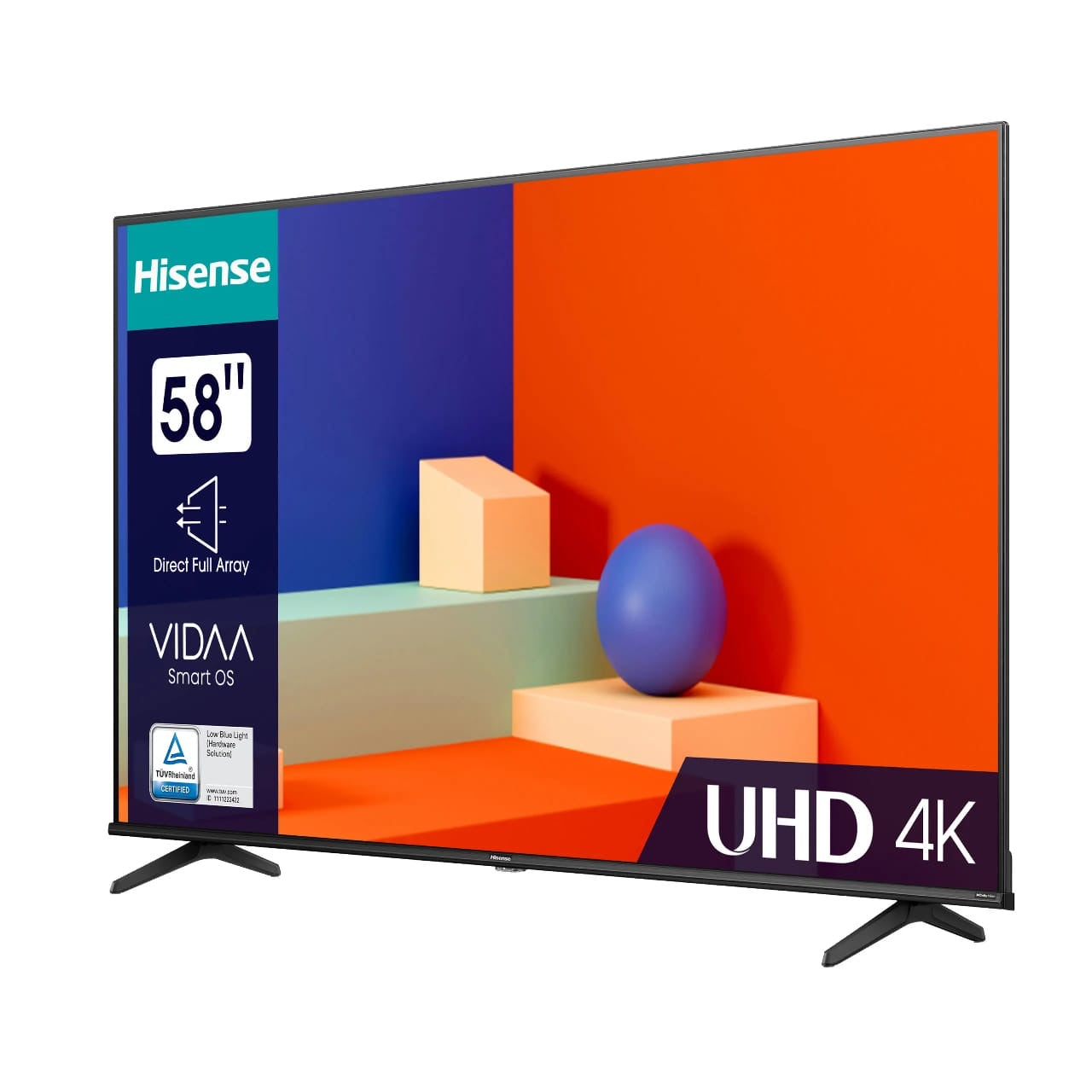 TELEVISEUR HISENSE 58" LED UHD 4K SMART
VIDAA 58A6K
