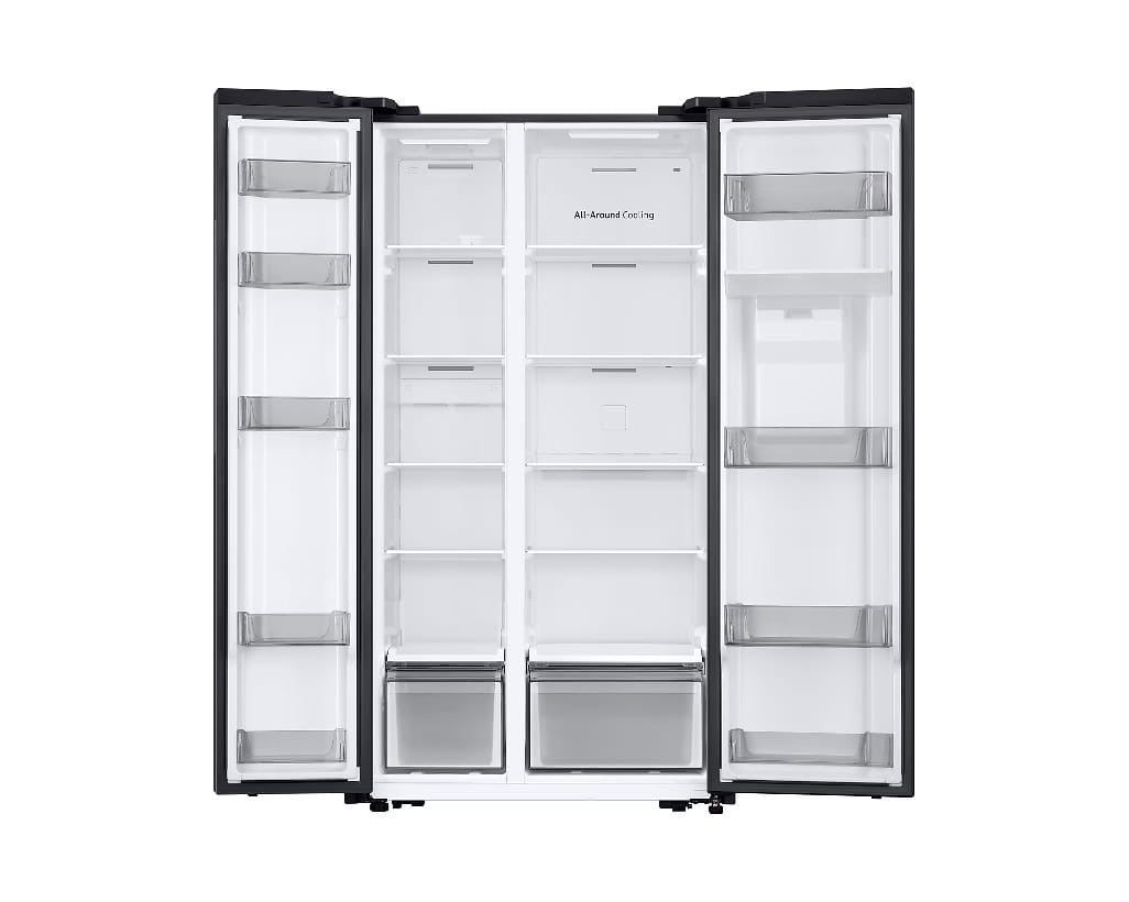 REFRIGERATEUR SAMSUNG SIDE BY SIDE
2PORTES AVEC FONTAINE 578L NOIR MAT
RS57DG4100B4