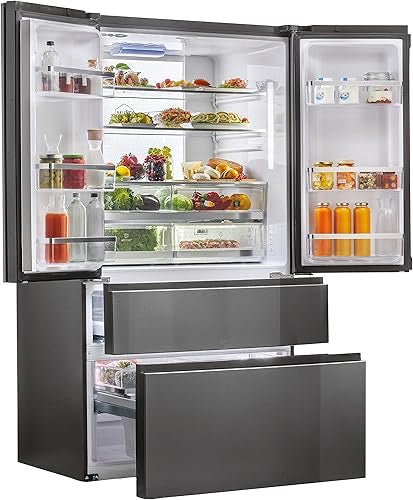 REFRIGERATEUR HAIER SIDE BY SIDE 4PORTES FRENCH DOOR 1000LITRES NOIR HS26FSNAAAA