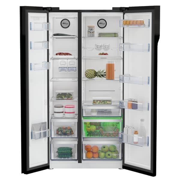 REFRIGERATEUR BEKO SIDE BY SIDE 2PORTES
640L NOIR A++ GN164020GB