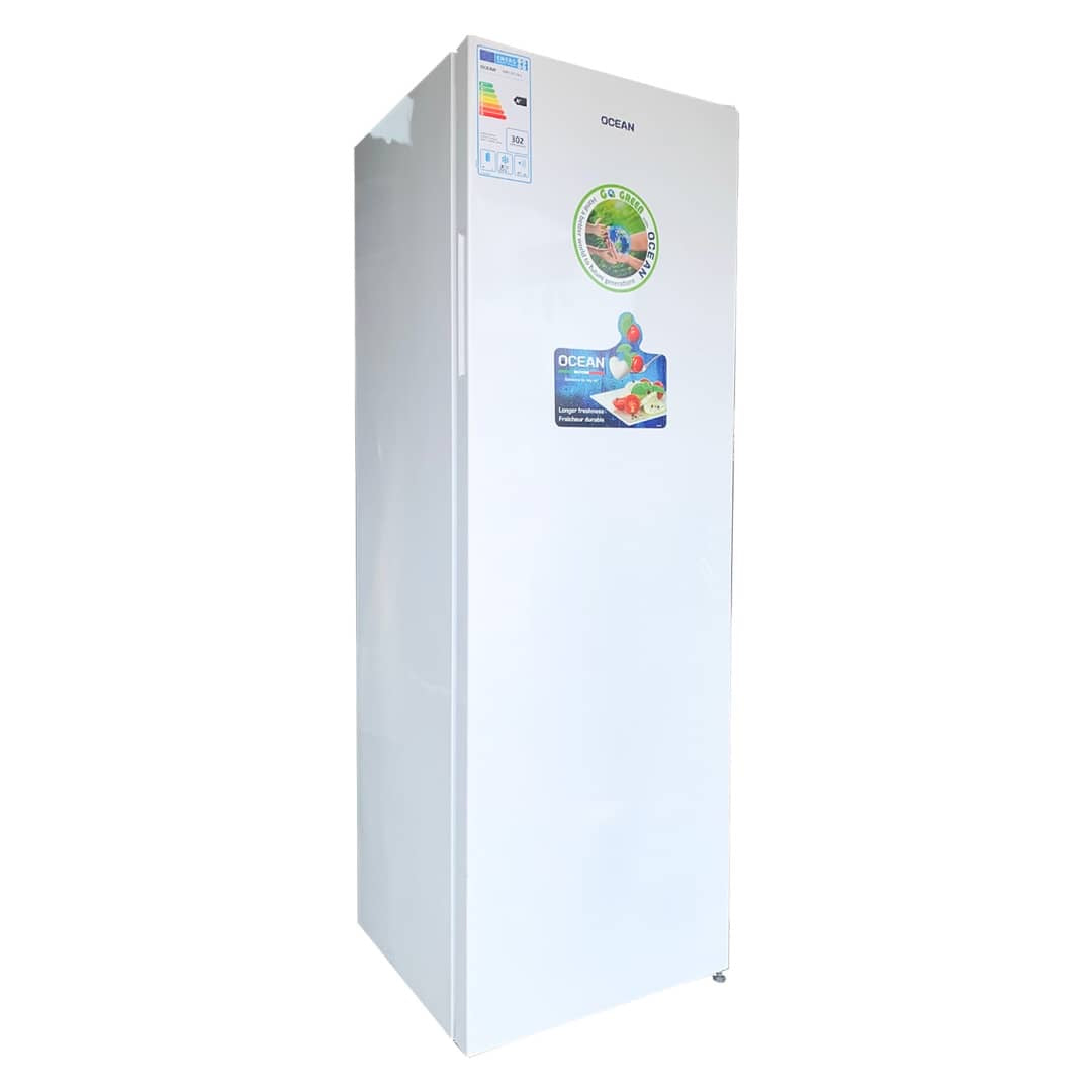 CONGELATEUR OCEAN VERTICAL 377LITRES
7TIROIRS PLAQUE ALUMINIUM BLANC
CVKT377TA+