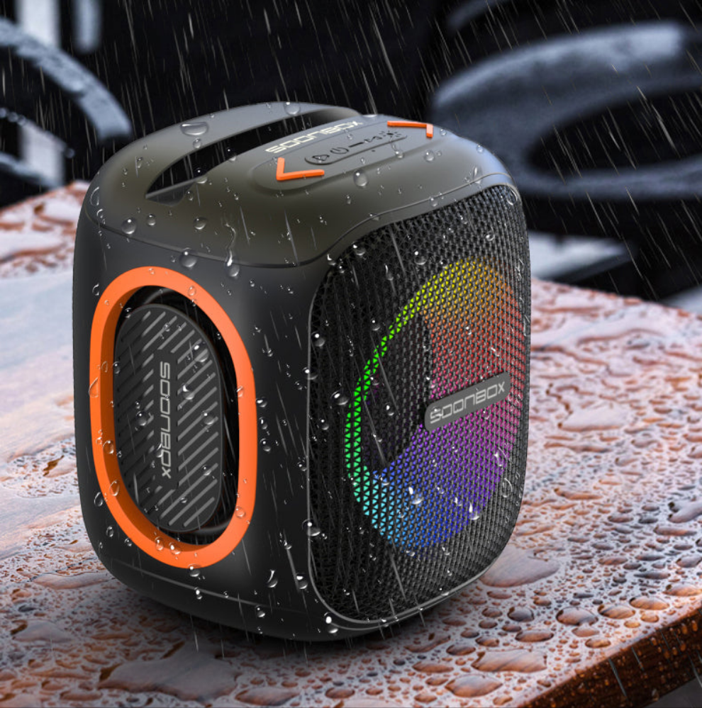 Soonbox S6600 Mini Bluetooth Speaker – 10W Portable Speaker with LED, TWS, FM, USB, TF Card & AUX