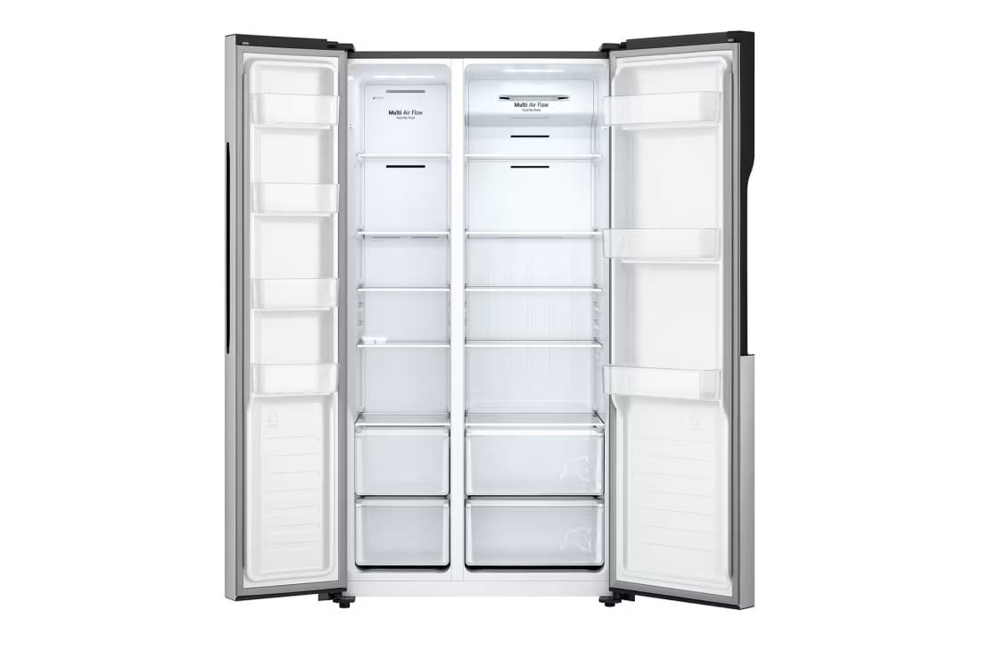 REFRIGERATEUR LG SIDE BY SIDE 2PORTES
519LITRES GRIS GCFB507PQAM