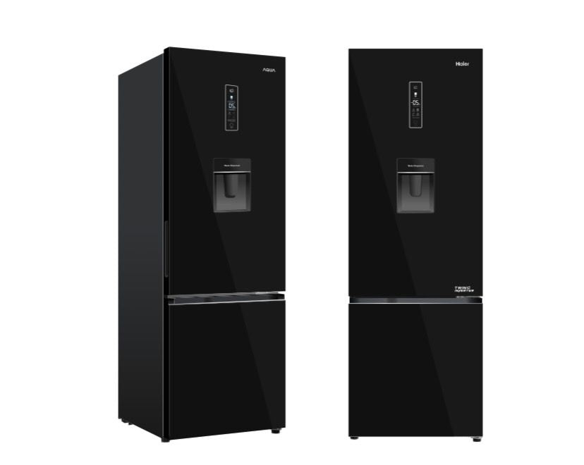 REFRIGERATEUR HAIER COMBINE AVEC
FONTAINE NOIR HRF-B379