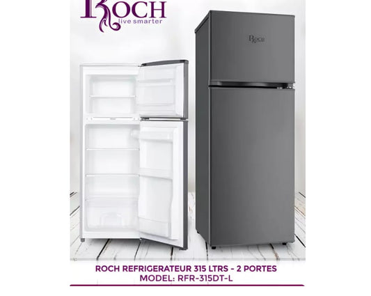 REFRIGERATEUR ROCH 2PORTES 315LITRES
GRIS RFR315DTL