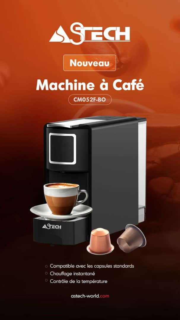 MACHINE A CAFE ASTECH AVEC CAPSULE
NESPRESSO CMO52FBO